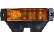 Фонарь габаритный 3-х диодный с кронштейном LED (жёлтый) 24 V (9625Ж)
